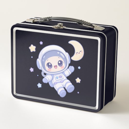 小さな宇宙探検家 メタルランチボックス (正面)
