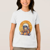小さな宇宙飛行士の夢 トライブレンドＴシャツ (正面)