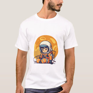 小さな宇宙飛行士の夢 Tシャツ