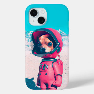 小さな宇宙飛行士の犬3DアートiPhone / iPadケース iPhone 15ケース