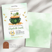 小さな宝の赤ちゃんシャワーパトリックの日 招待状