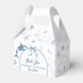 小さな宝物海赤ちゃんシャワー フェイバーボックス (正面サイド)