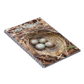 小さな宝物 鳥の巣の卵 ノートブック (右側)