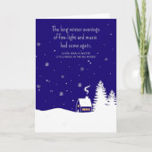 小さな家での牧場のクリスマス シーズンカード (正面)