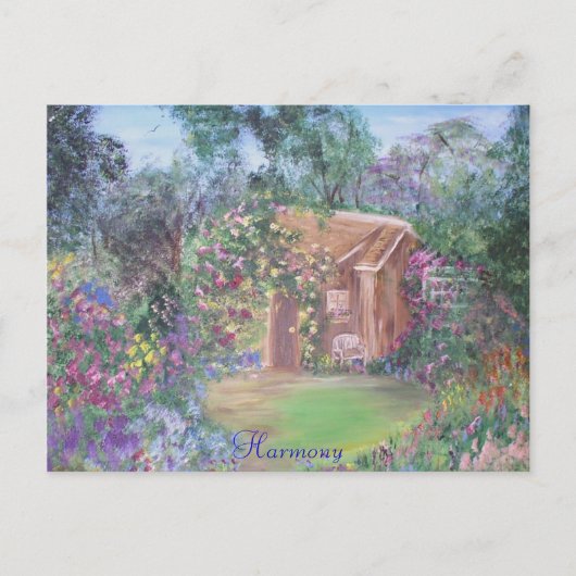 小さな家と小道 ポストカード (正面)