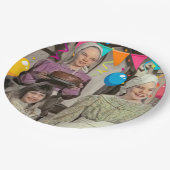 小さな家に草原の誕生日お祝い ペーパープレート (アングル)