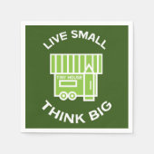 小さな家の動き – 小さな家 – 小さな家 スタンダードカクテルナプキン (正面)