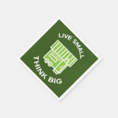 小さな家の動き – 小さな家 – 小さな家 スタンダードカクテルナプキン (角)