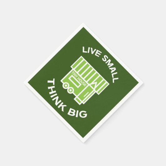 小さな家の動き – 小さな家 – 小さな家 スタンダードカクテルナプキン (角)