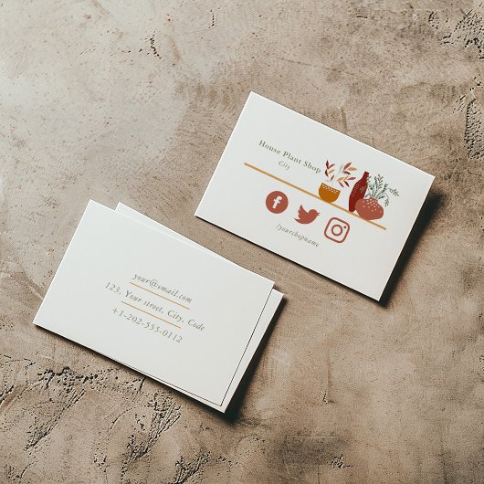 小さな家の工場のショップの名刺 名刺