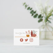 小さな家の工場のショップの名刺 名刺 (スタンド正面)