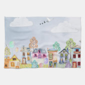 小さな家の風景 キッチンタオル (横)