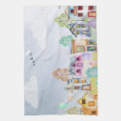 小さな家の風景 キッチンタオル (縦)