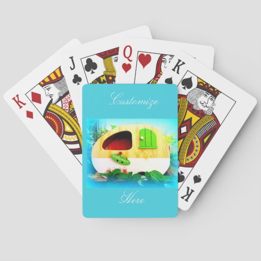 小さな家ジプシーのキャラバン トランプ (裏面)