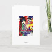 小さな小妖精や小人と郵便受け付け シーズンカード (裏面)