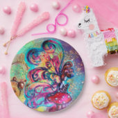 小さな小妖精や小人のキノコ。  ペーパープレート (パーティー)