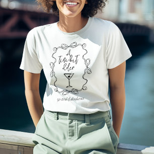 小さな少し古い黒の波状の誕生日縁どパーティー Tシャツ