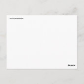 小さな少女とオレンジ色の猫のポストカード ポストカード (裏面)