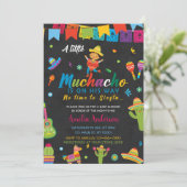 小さな少年がやってくる！ボーイ・フィエスタ・ベイビーシャワーのお知らせ 招待状 (スタンド正面)