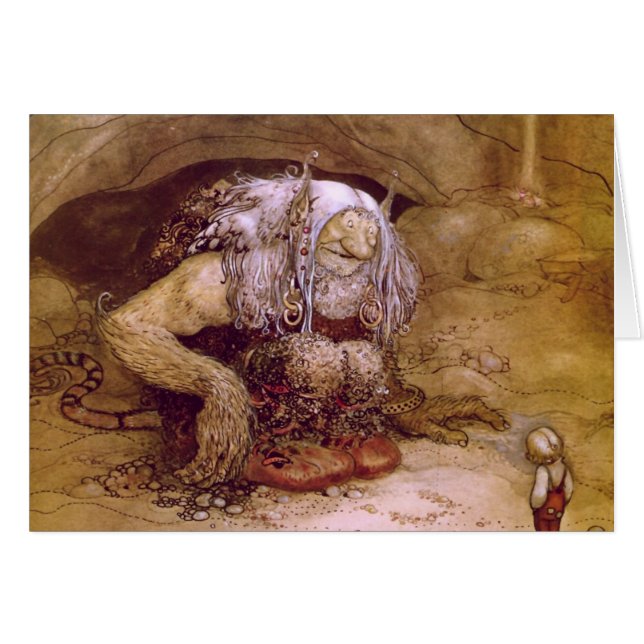 小さな少年とトロール (正面横)