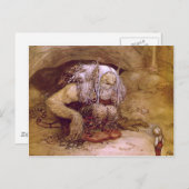 小さな少年とトロール ポストカード (正面/裏面)