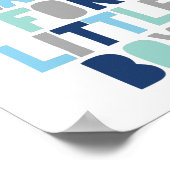 小さな少年に感謝を、ベビーシャワーの贈り物 ポスター (角)