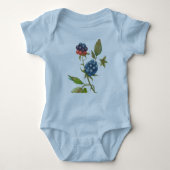 小さな少年ブラックベリーの果実のために ベビーボディスーツ (正面)