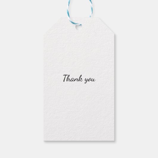 小さな尾とキラキラ光 ギフトタグ (裏面)