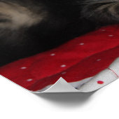 小さな居心地の良い子猫クリスマスポスター ポスター (角)