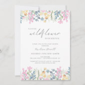 小さな山花が赤ちゃんシャワーを浴びる途中だ 招待状 (正面)