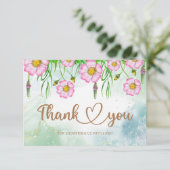 小さな山花が途中サンキューカード カード (スタンド正面)