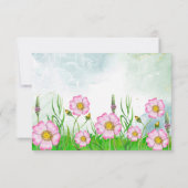 小さな山花が途中サンキューカード カード (裏面)