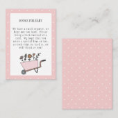 小さな山花のベビー エンクロージャーカード (正面/裏面)