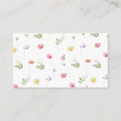 小さな山花の本ベビーチケット エンクロージャーカード (裏面)