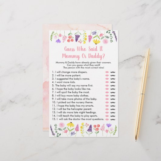 小さな山花はそれをシャワーのゲームを言った推測 (正面/裏面インサイチュ)