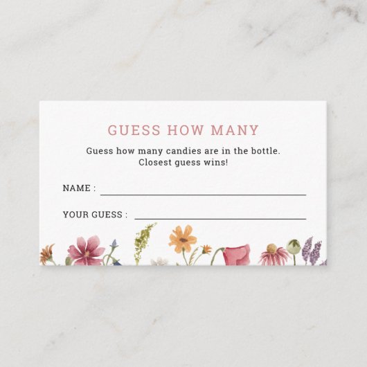 小さな山花は何試合か推測 エンクロージャーカード (正面)