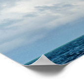 小さな島に雲が浮かぶ ポスター (角)