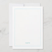 小さな帆船の赤ちゃんシャワー 招待状 (裏面)