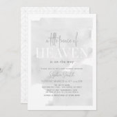 小さな平和の天国グレイスカイ赤ちゃんシャワー 招待状 (正面/裏面)