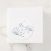 小さな平和の天国ブルークラウドボーイベビーシャワー フェイバータグ (インサイチュ)