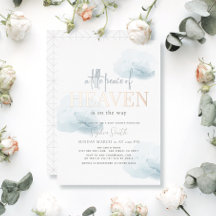 小さな平和の天国ブルークラウドボーイベビーシャワー