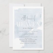 小さな平和の天国ボーイブルースカイ赤ちゃんシャワー