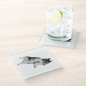 小さな平和 ガラスコースター (アングル)