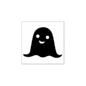 小さな幸せな幽霊シルエットアートスタンプ ラバースタンプ (インプリント)