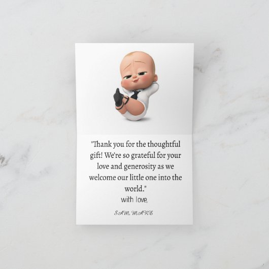 小さな幸せに感謝を込めて サンキューカード (内部)