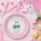 小さな幸運なチャームシャムロックベビーシャワー ペーパープレート (パーティー)