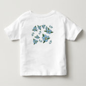 小さな幼児ファンシーT型 トドラーTシャツ (裏面)