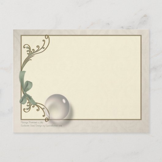 小さな幼児ヴィンテージイラストレーションはがき ポストカード (裏面)