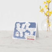 小さな幽霊が映画のグリーティングカードに移動 カード (黄色い花)