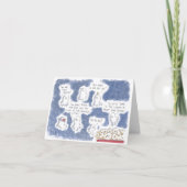 小さな幽霊が映画のグリーティングカードに移動 カード (正面)